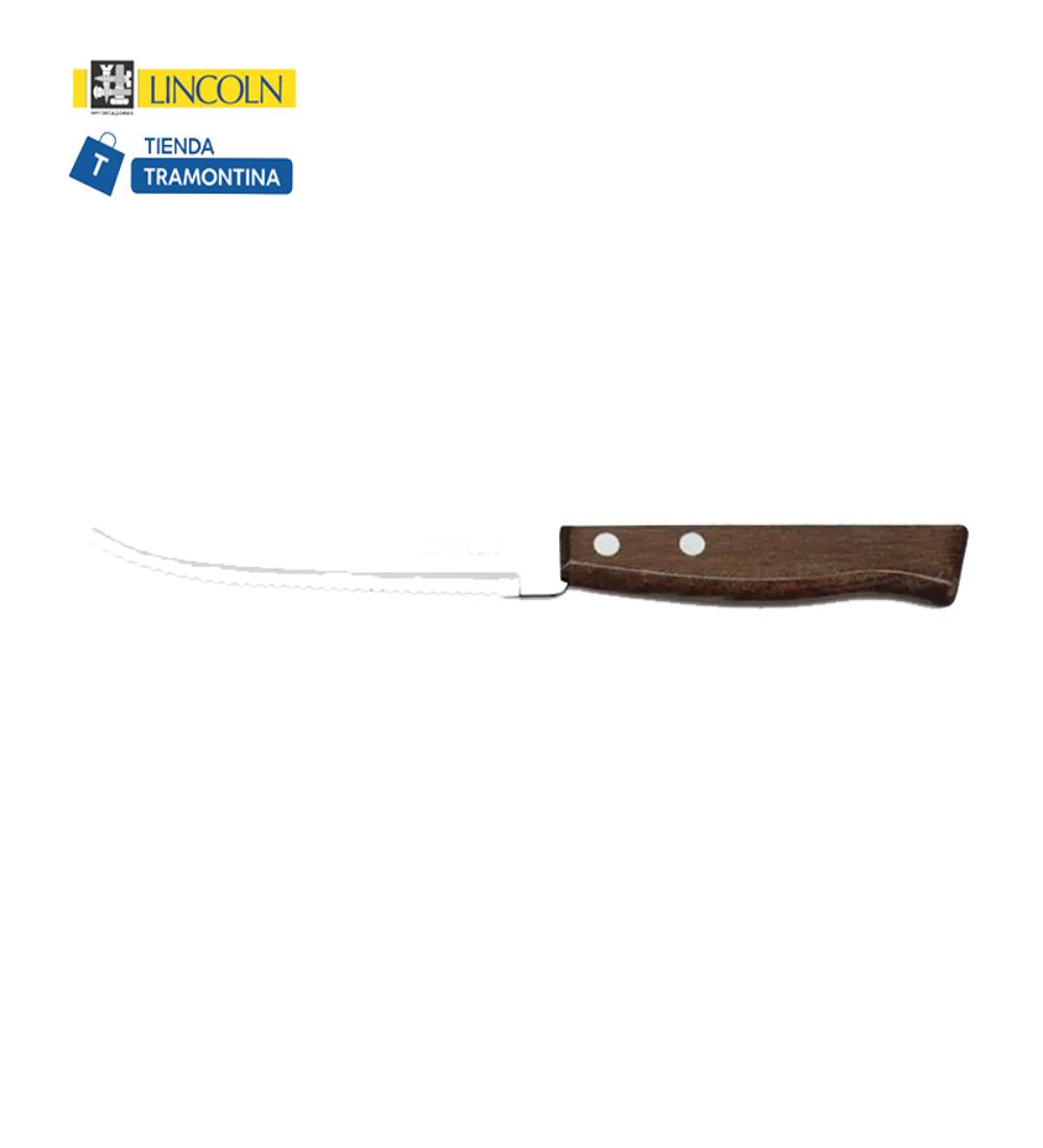 CUCHILLO MANGO MADERA Tramontina 12 piezas
